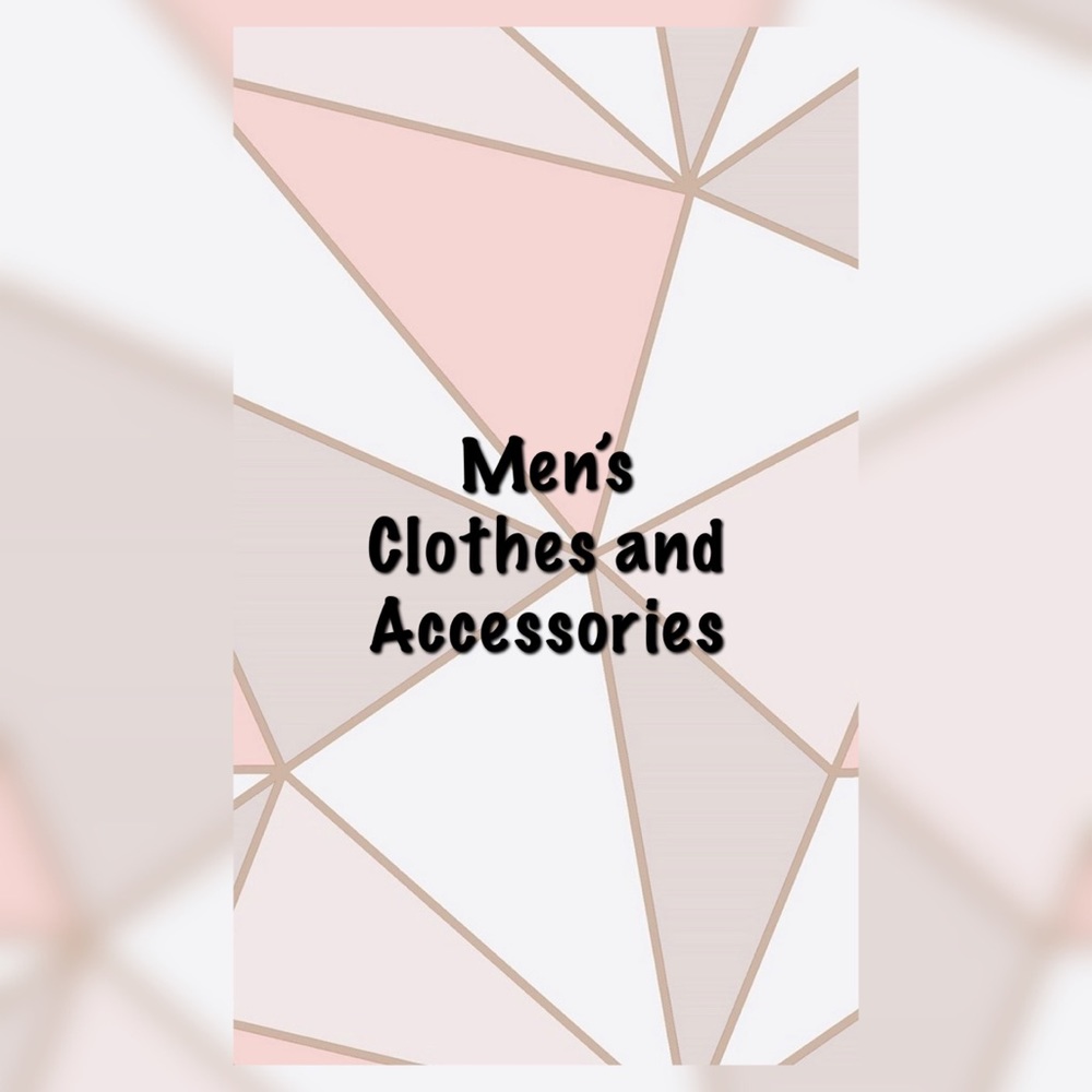 All Men’s Clothes and Accessories Below